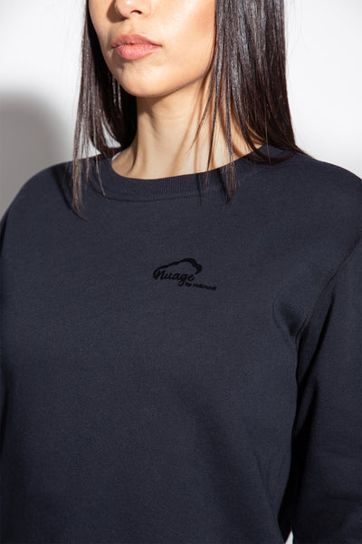 Cassie Comfy Crewneck sweatshirt (Black)